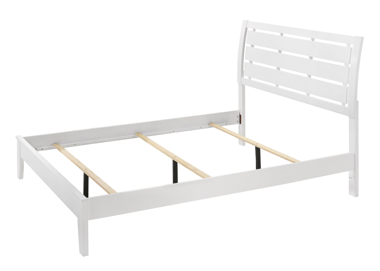 Evan White Bedroom Group Queen bed