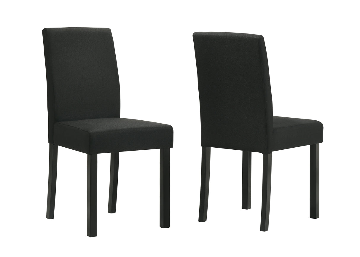 Resia Side Chairs (Set of 2) - Gold Black