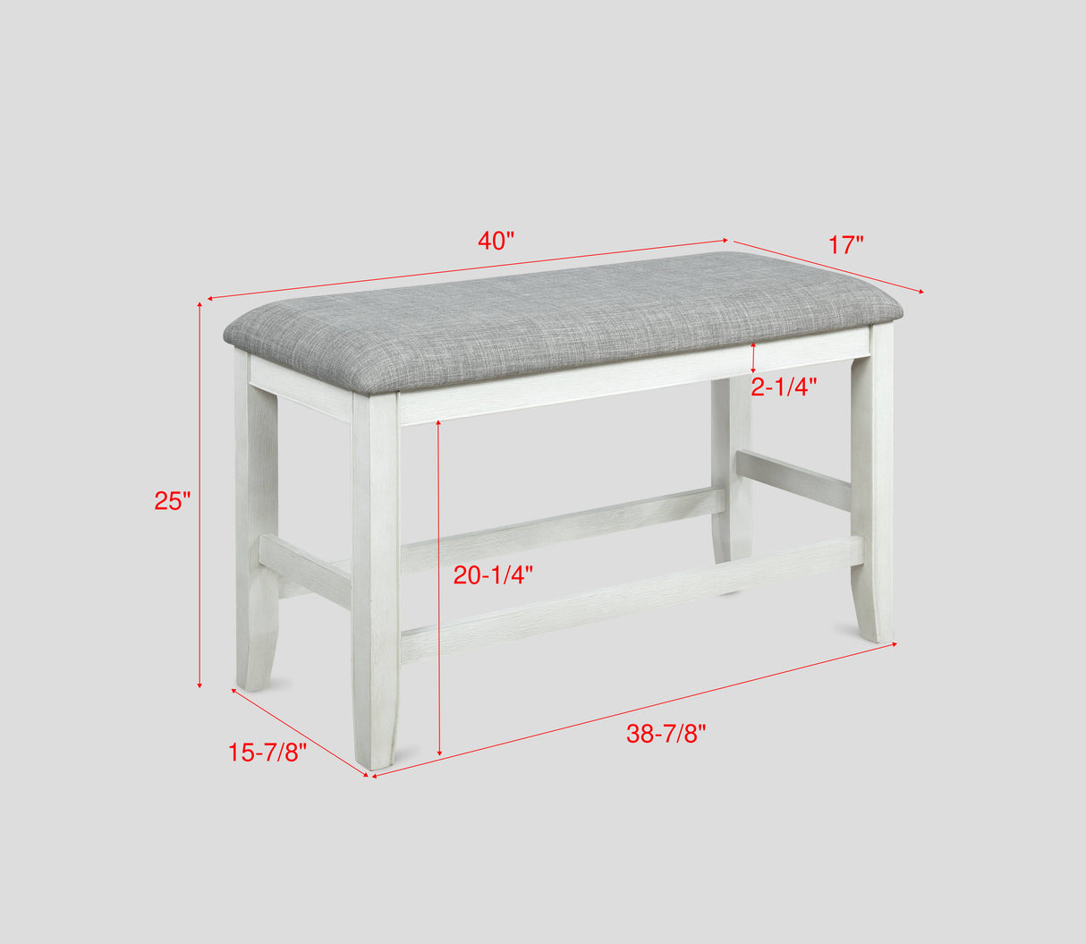 Fulton Chalk Grey Counter Height