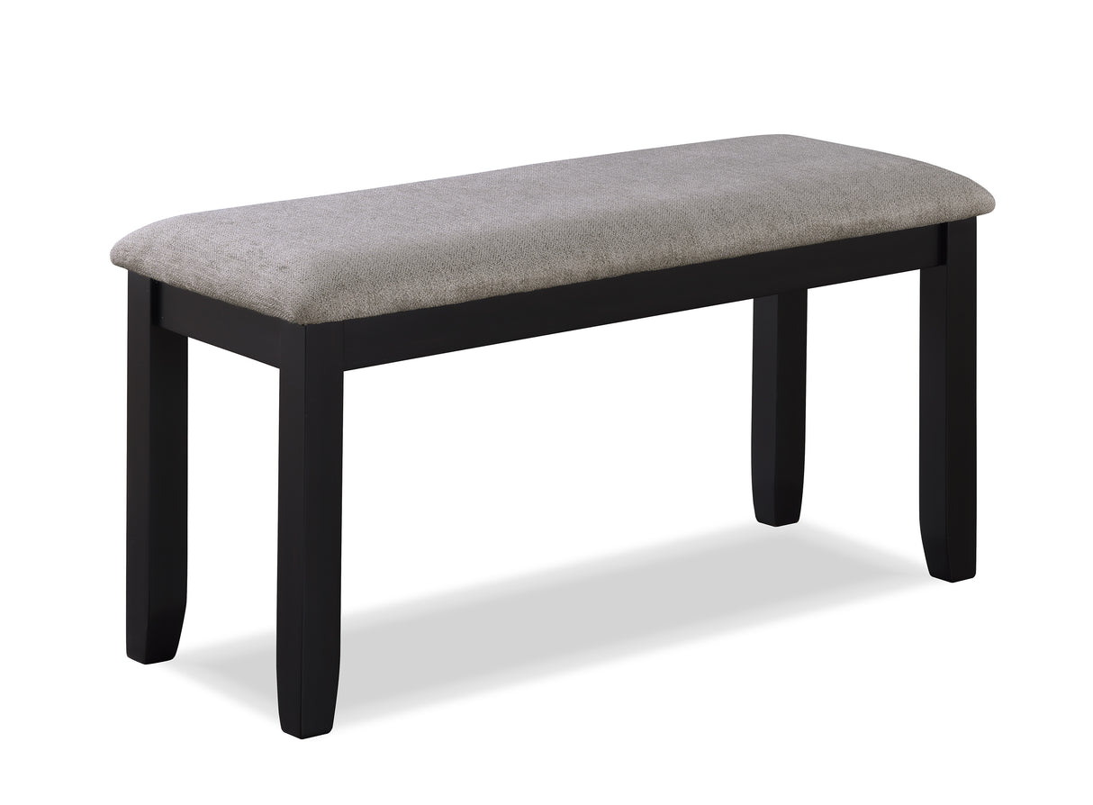 Paige 6pk Dining Set with Bench L.Grey
