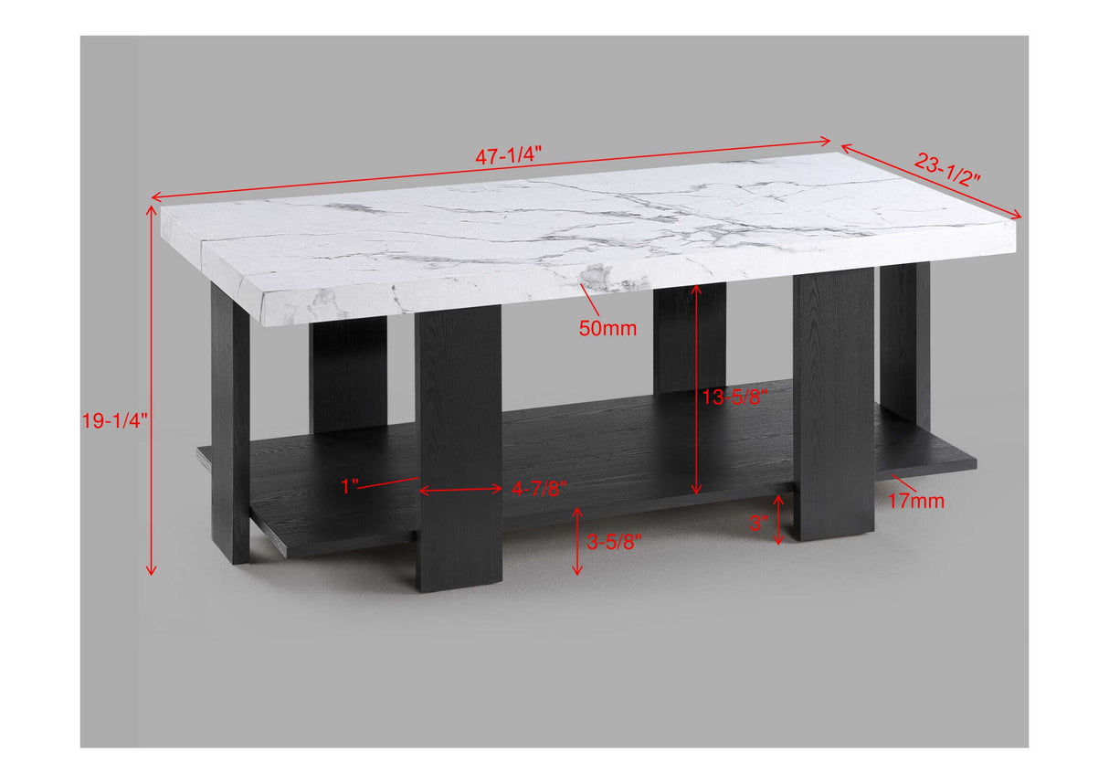 BORIS 3-PK COCKTAIL SET-FAUX MARBLE