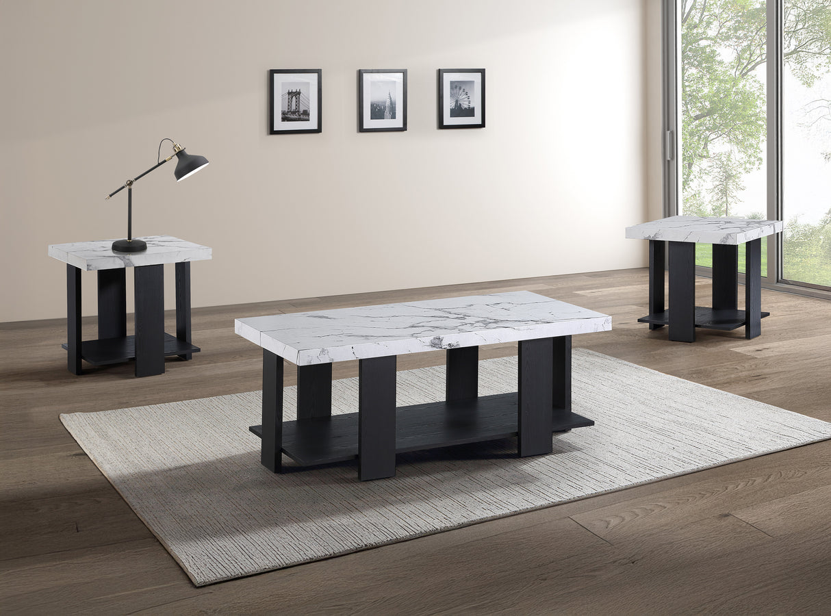 Boris 3-Piece Cocktail Set-Faux Marble