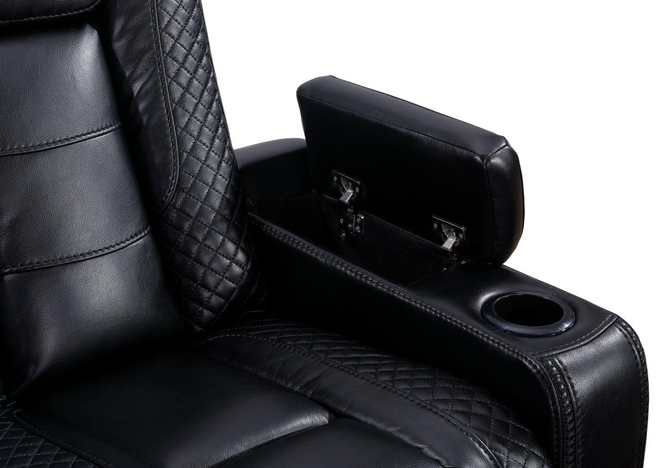 Knox Black Recliner