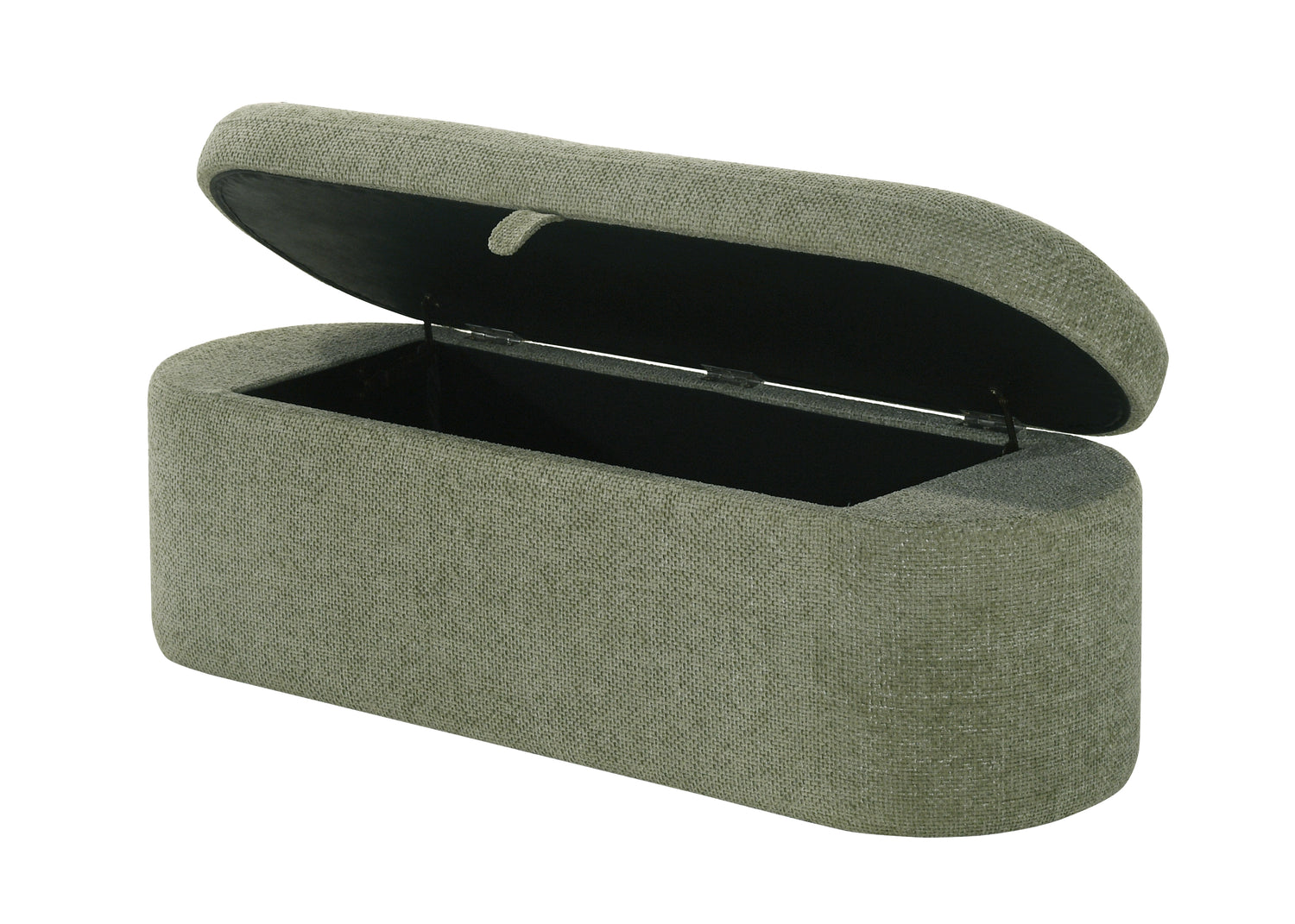 PHILIPA STORAGE BENCH-L.GREEN TWEED