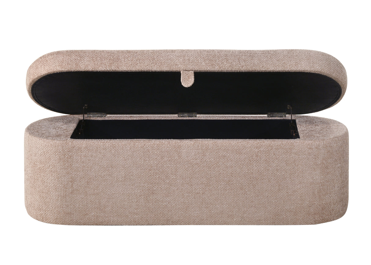 PHILIPA STORAGE BENCH- MAUVE TWEED