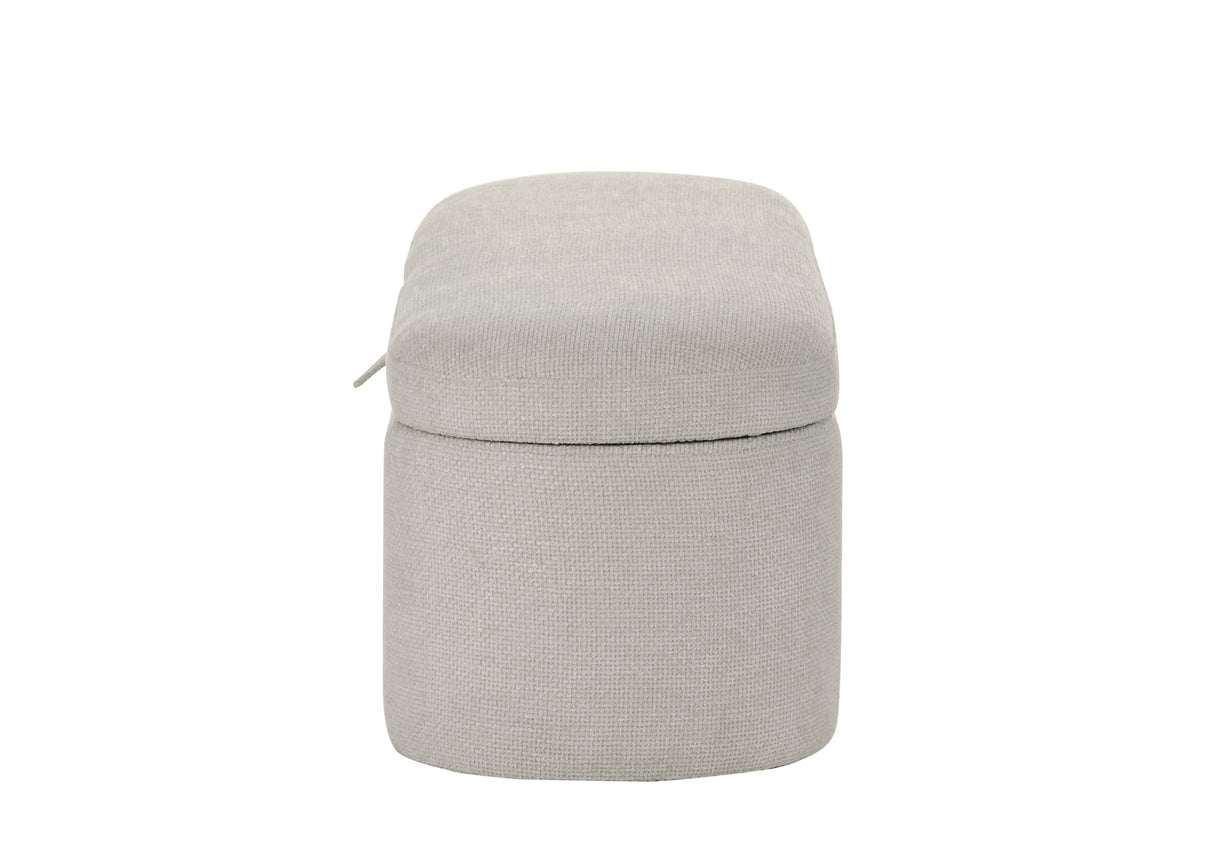 PHILIPA STORAGE BENCH-OATMEAL TWEED