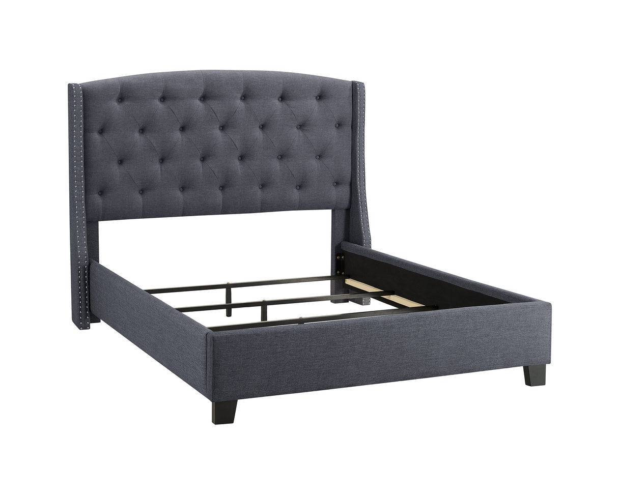 Eva Grey King Bed