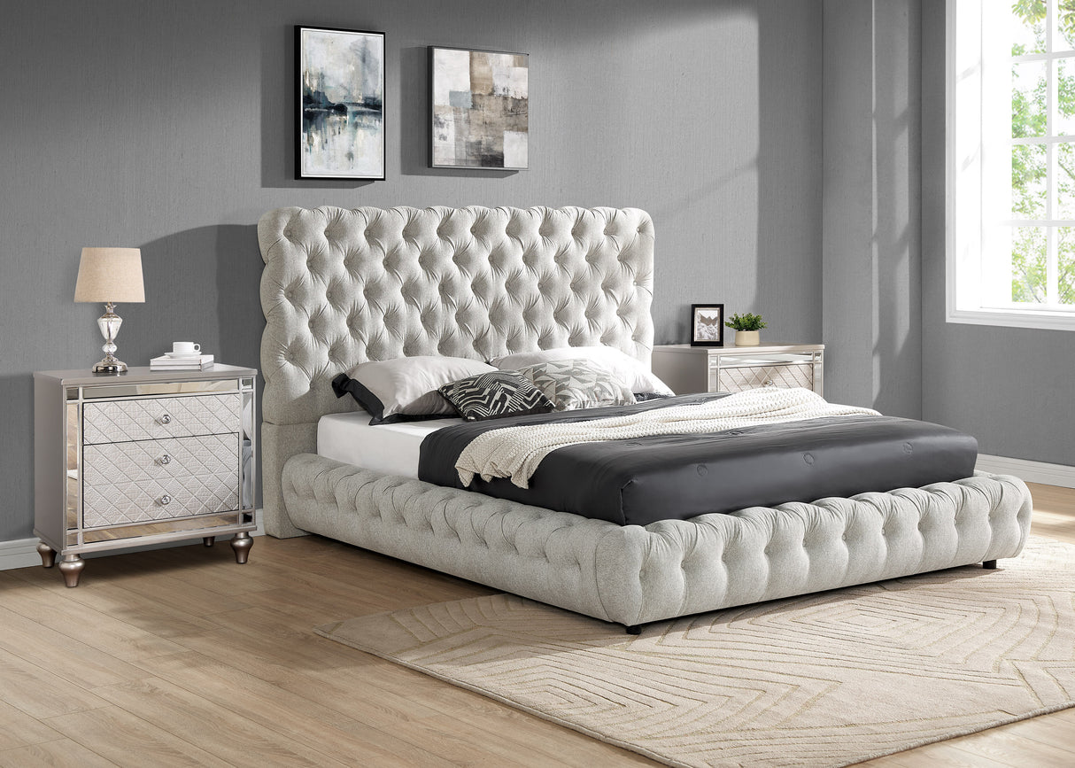 Flory Dove King Bed
