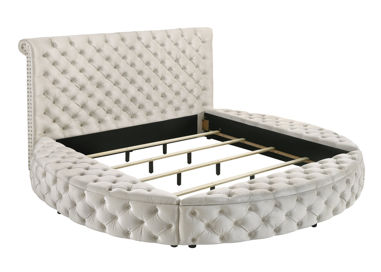 Brigitte Cream Queen Storage Bed