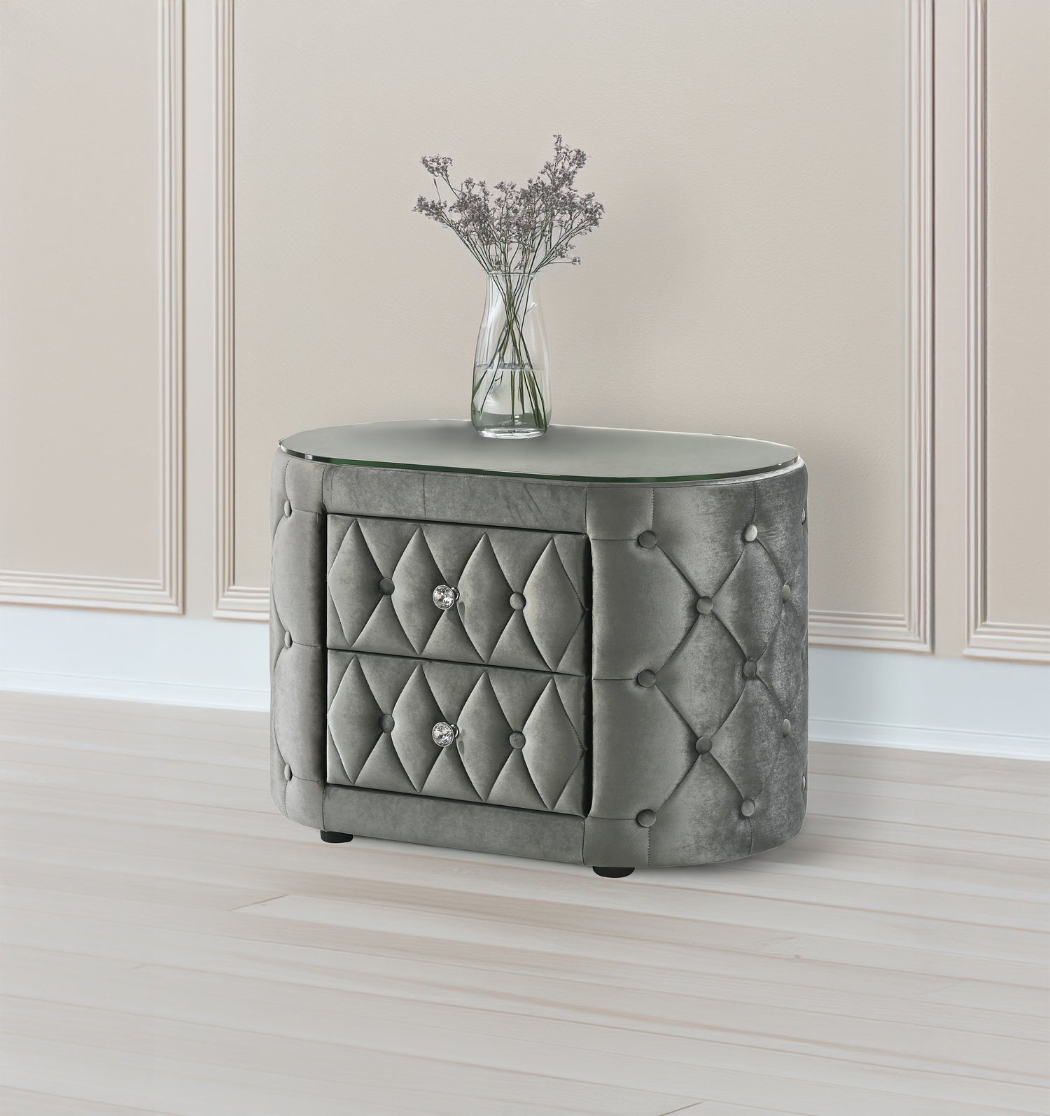 VOLTARE NIGHT STAND GREY