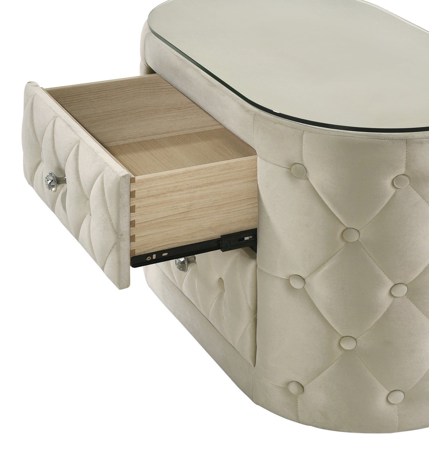 VOLTARE NIGHT STAND IVORY