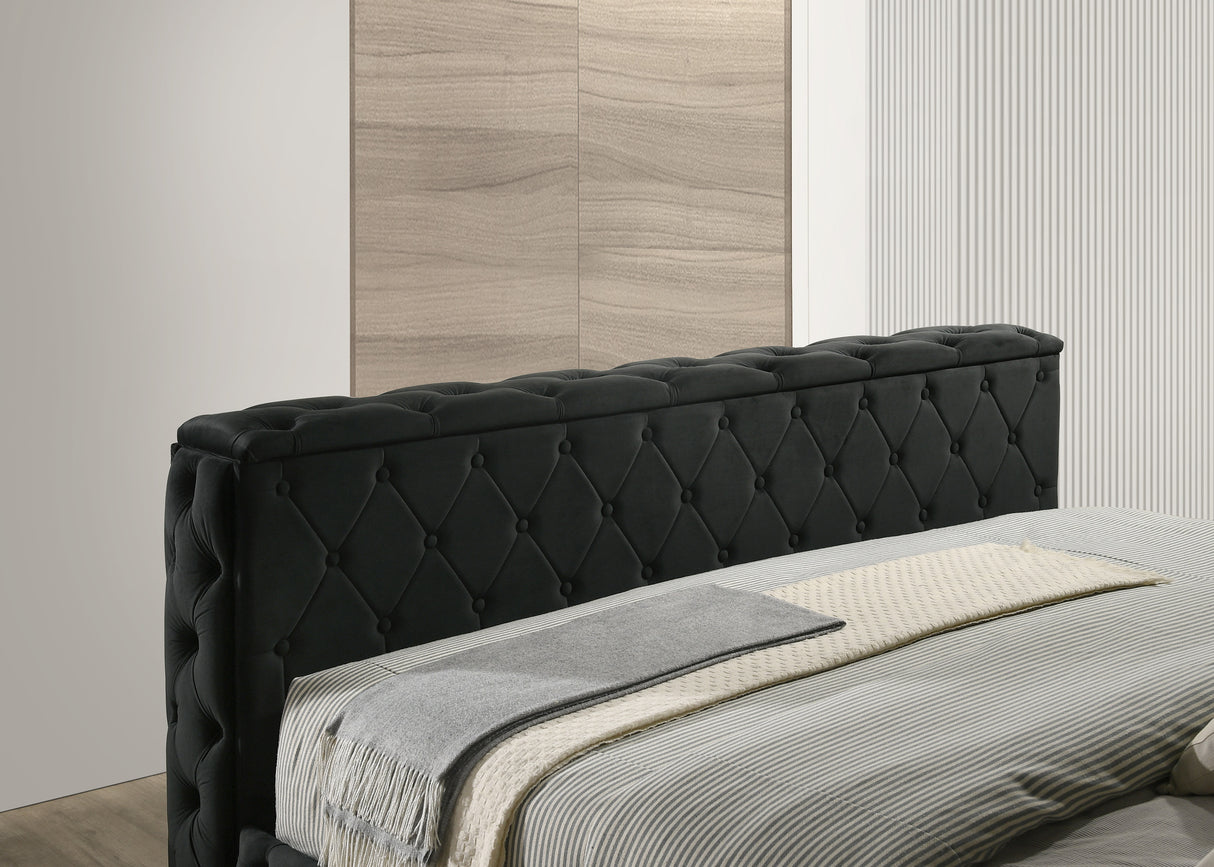 Josephine Black King Bed