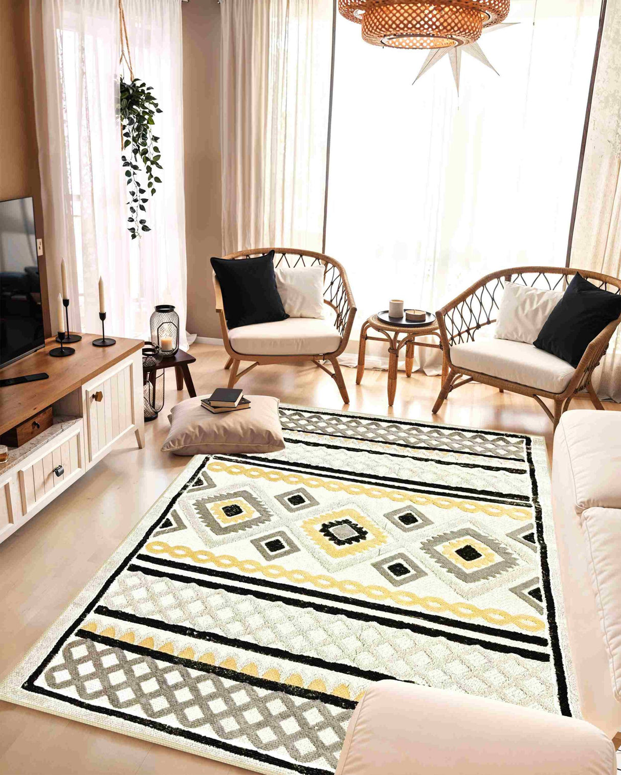 Tribal Area Rug 5515 Sand