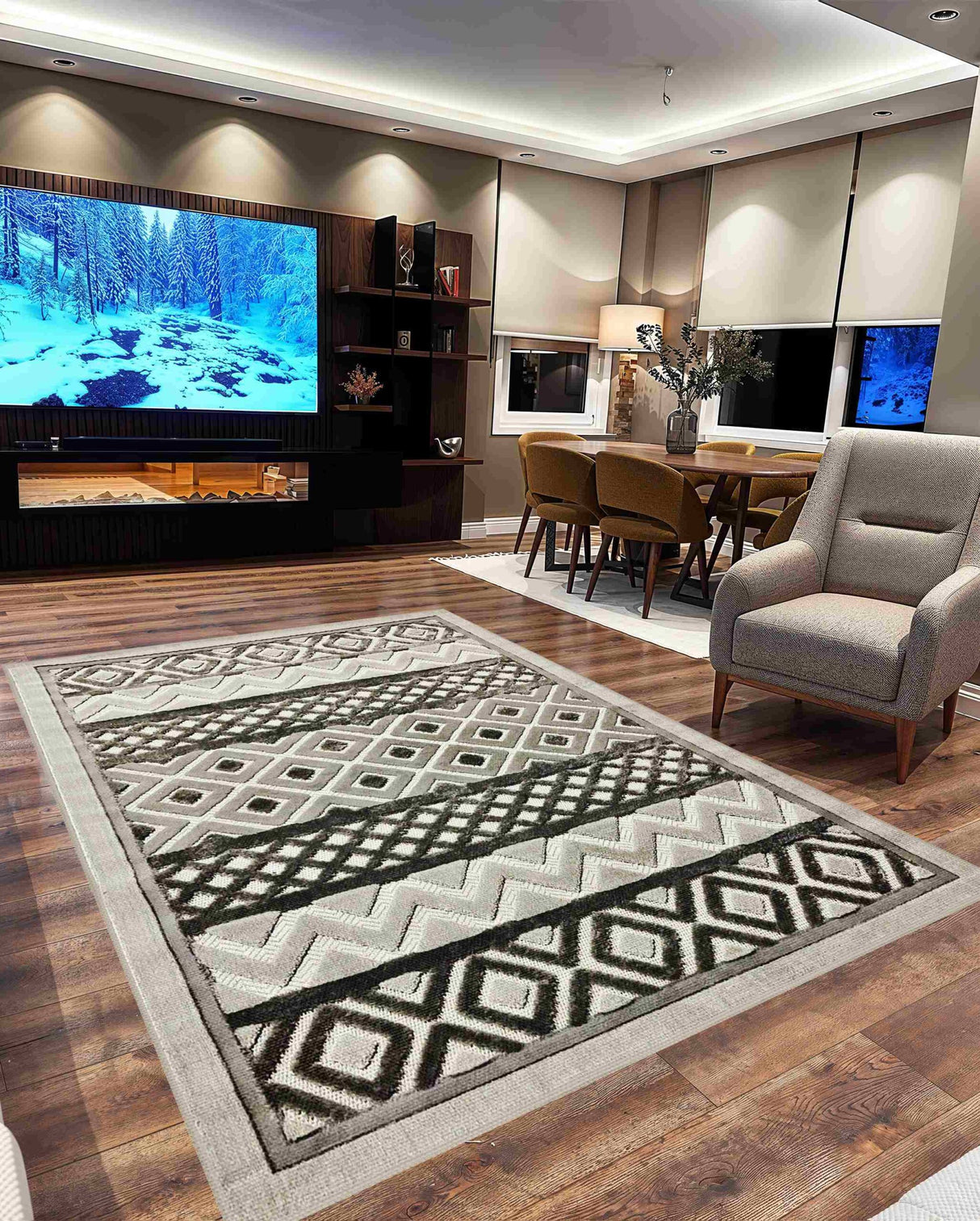 Tribal Area Rug 5517