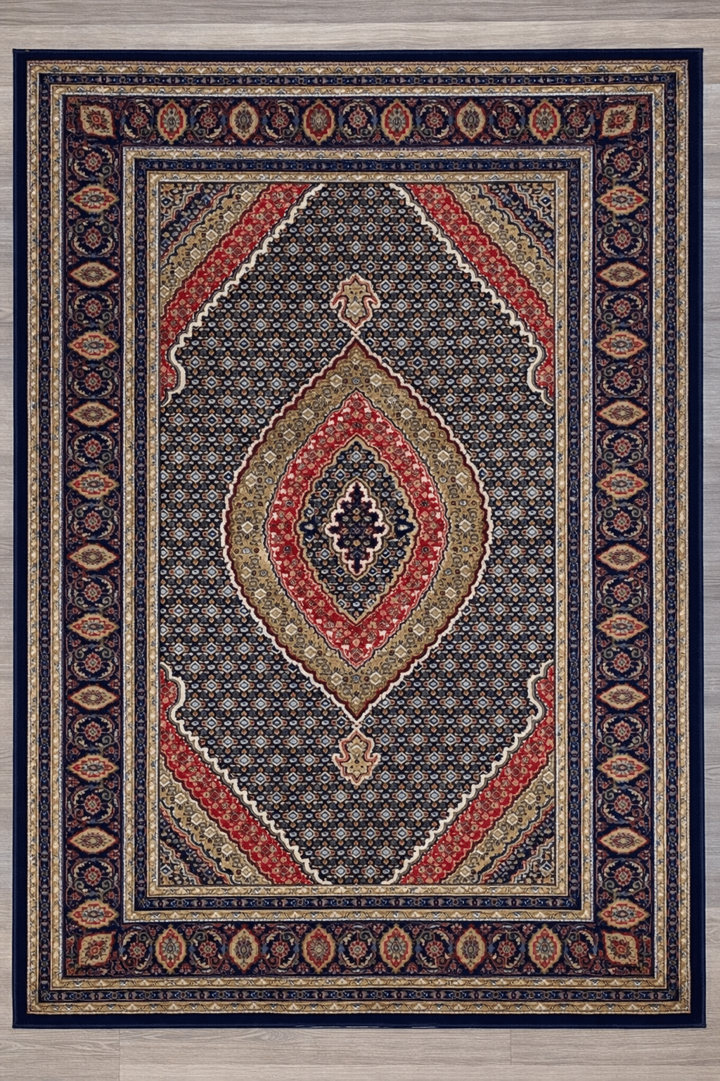 Bursa Area Rug 55333 Navy