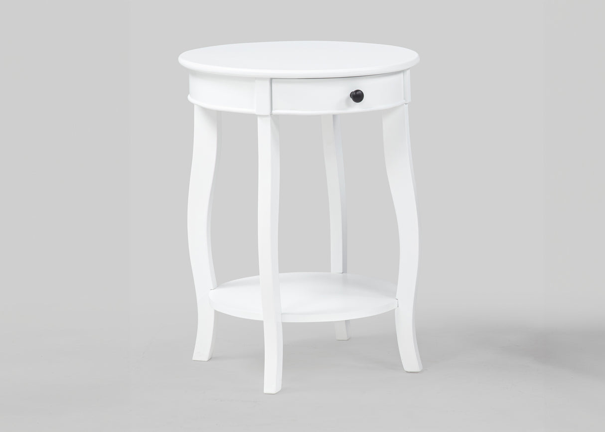 Jacie Chairside Table White