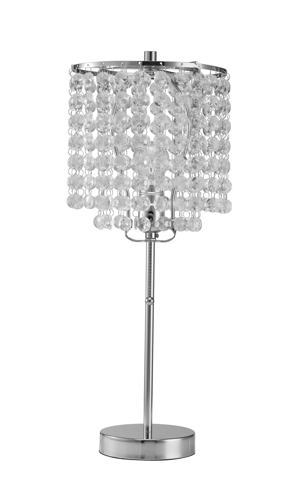 CHROME TABLE LAMP 19 H