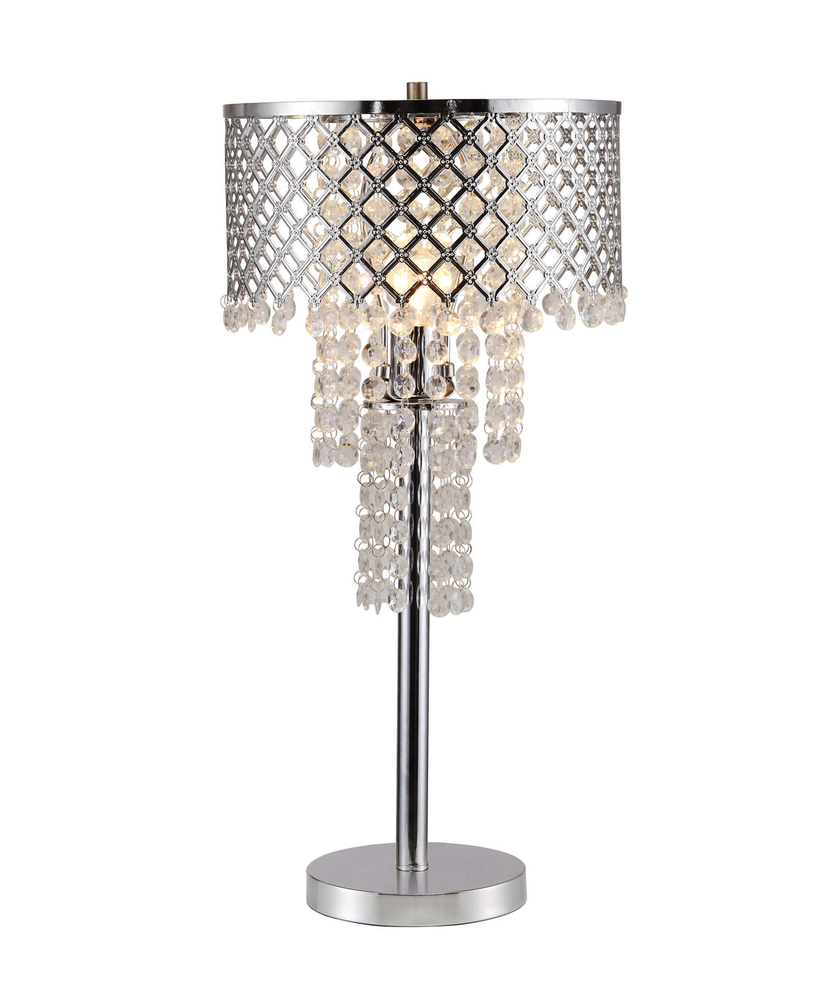 CRYSTAL ON MESH TABLE LAMP 24 H