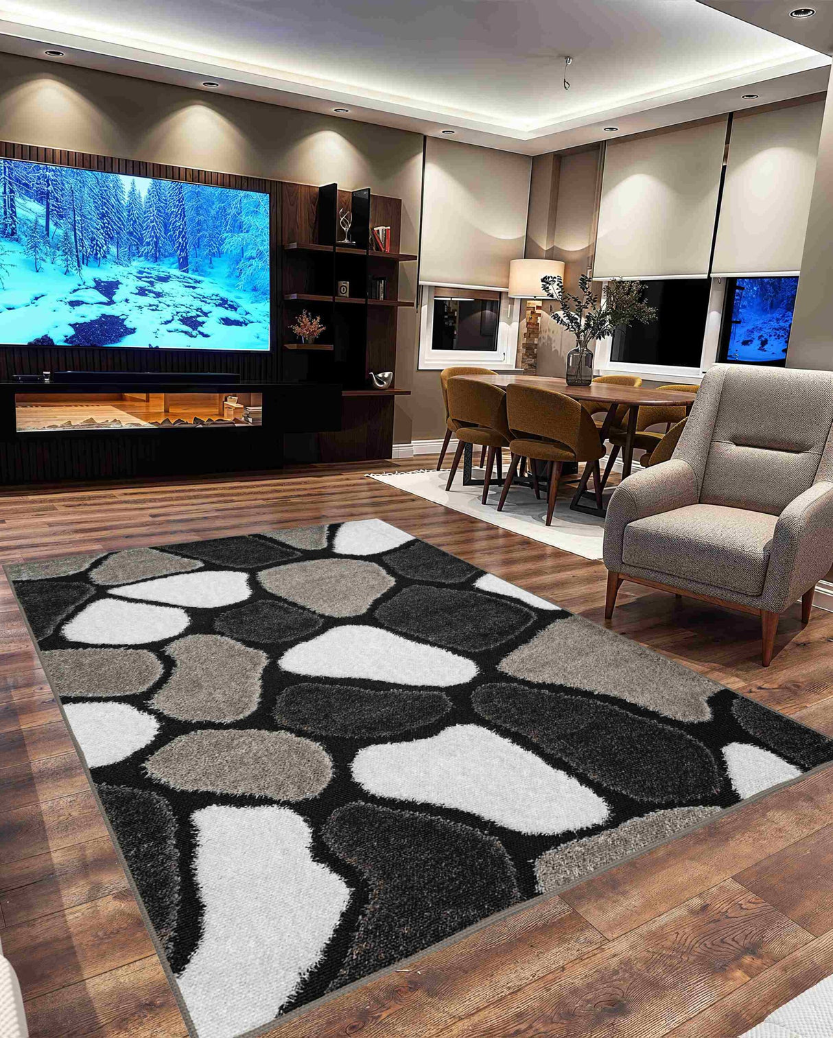 5d Shaggy Area Rug 6411
