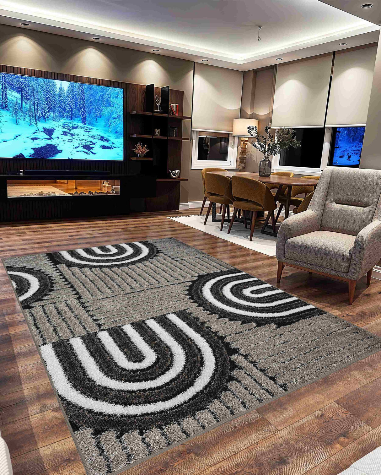 5d Shaggy Area Rug 6412