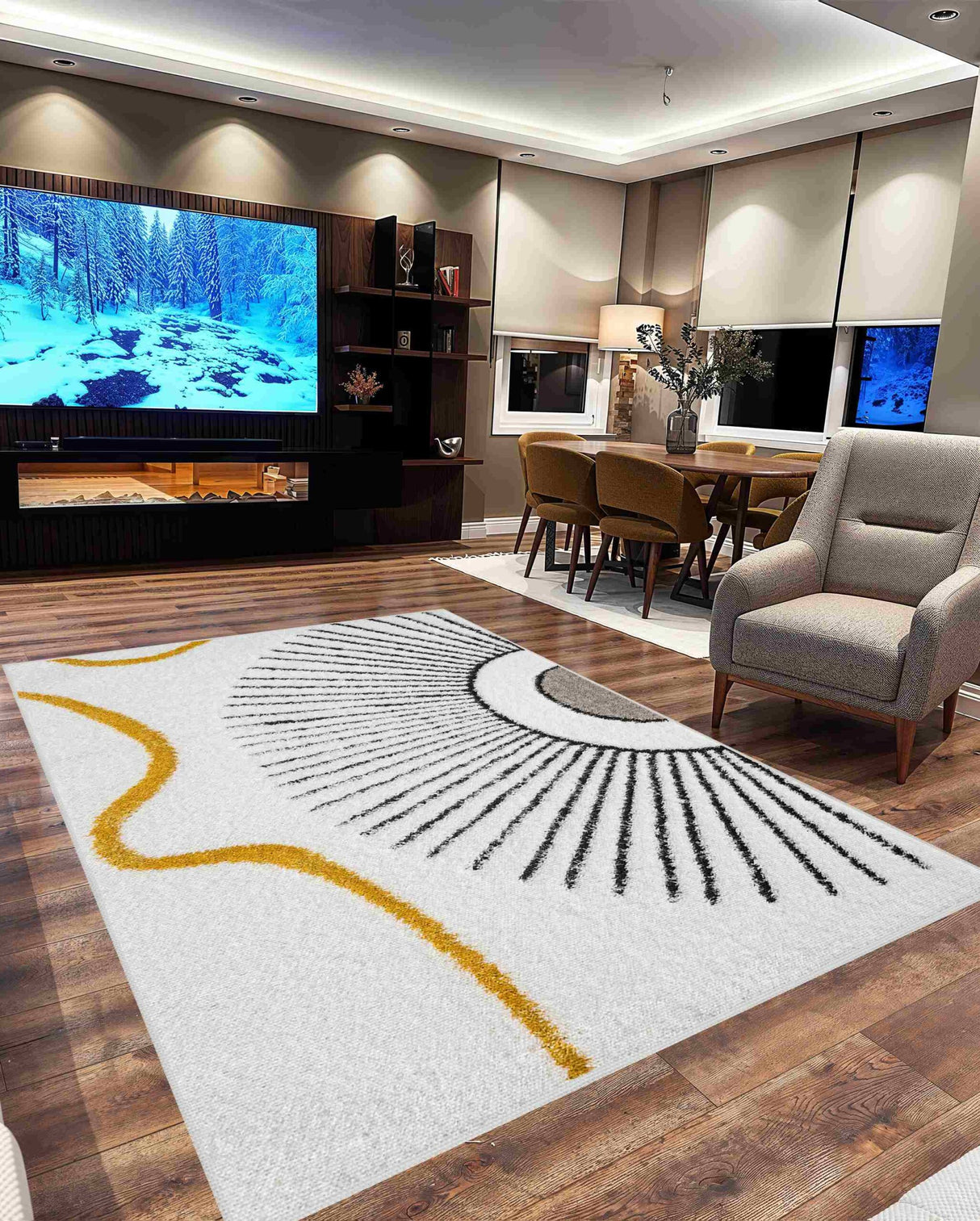5d Shaggy Area Rug 6420