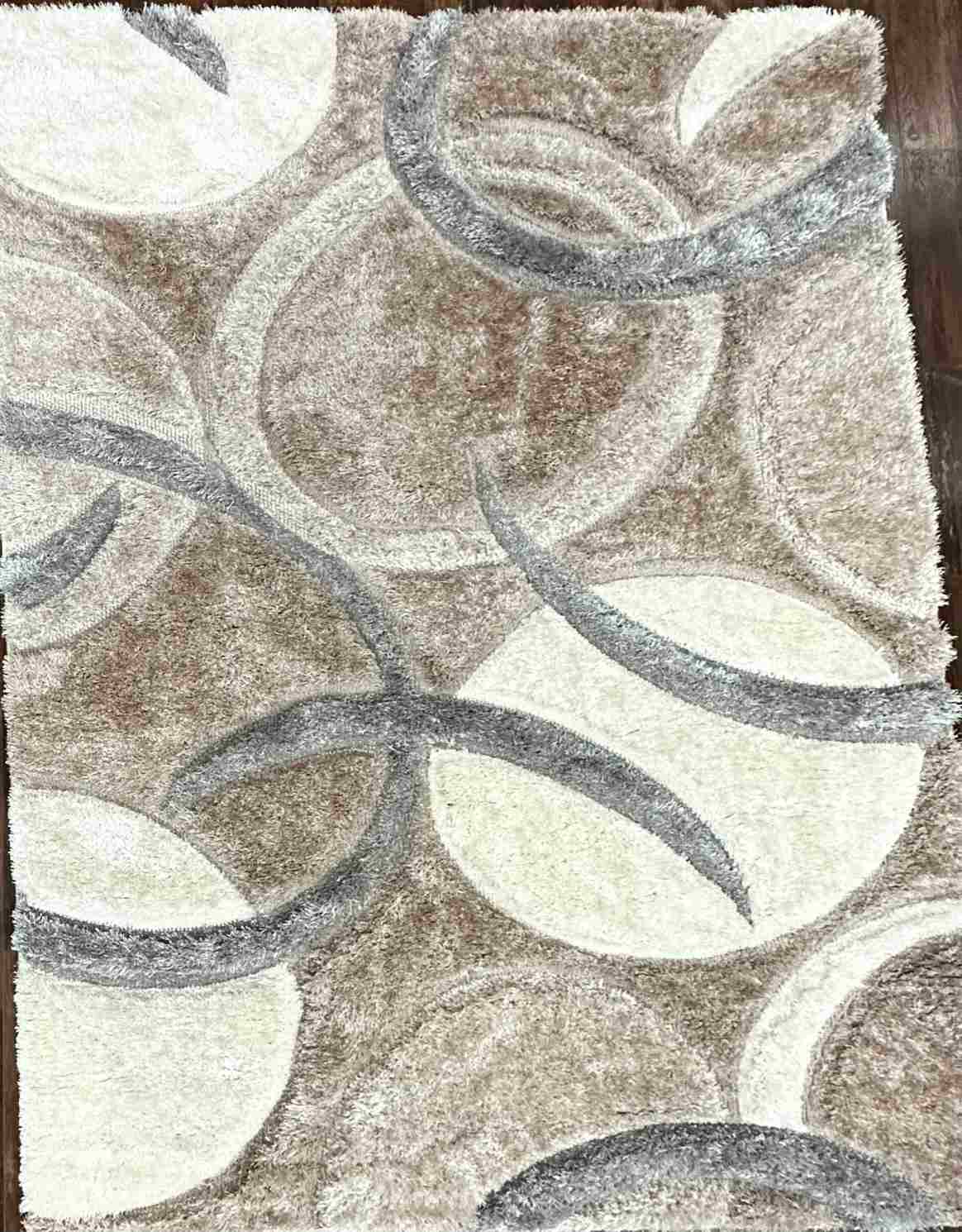4d Shaggy Area Rug 6482 Sand