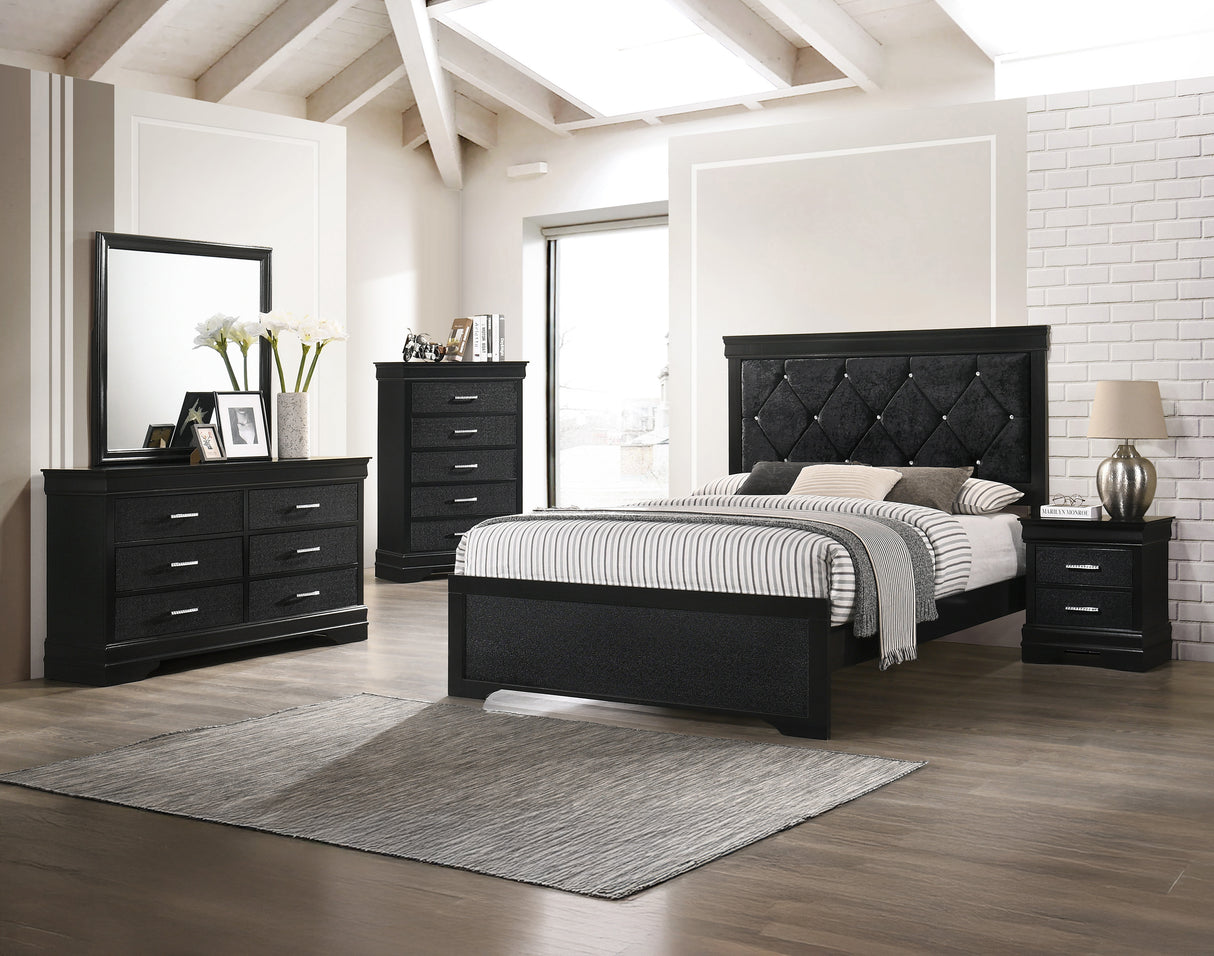 Amalia Black Bedroom Group