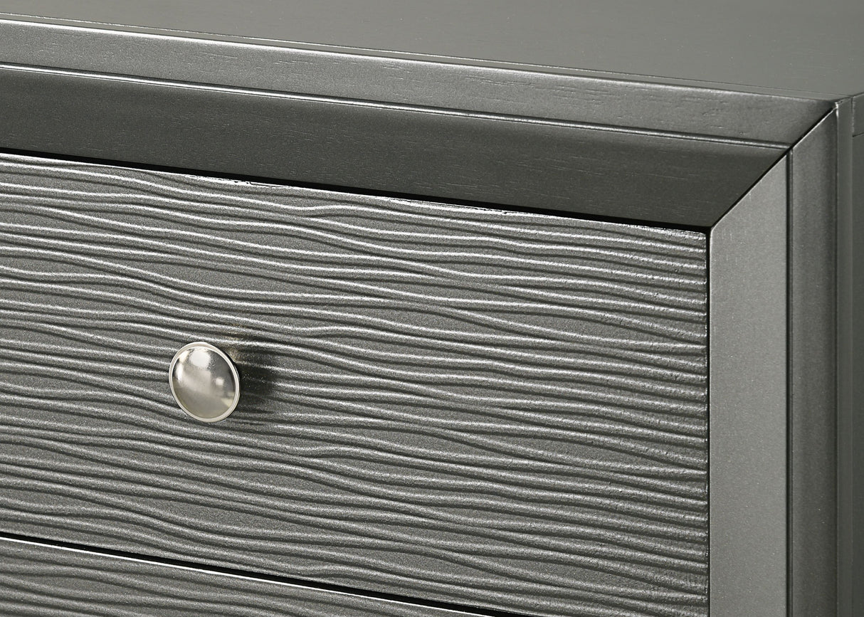 Denker Gunmetal Bedroom Group