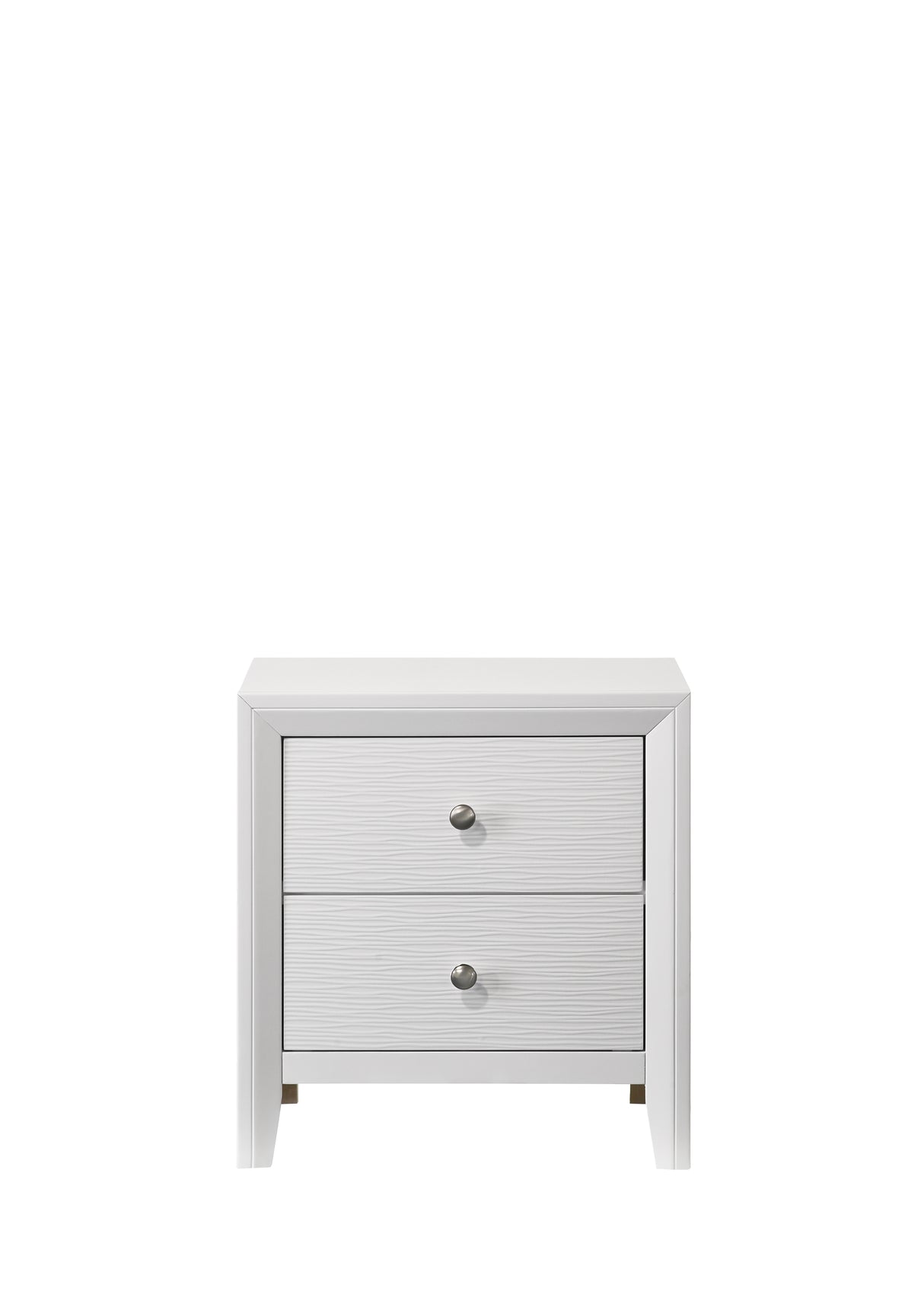 Denker-Evan White Bedroom Group nightstand