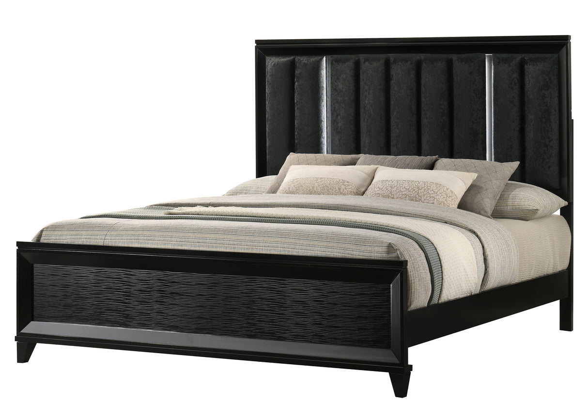 Cressida Bedroom Group Black King bed