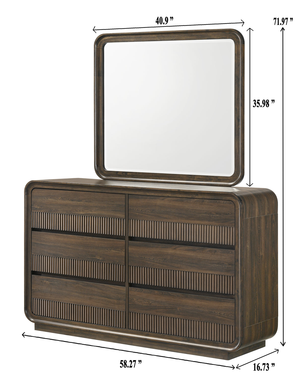 Kinkaid Bedroom Group dresser and mirror