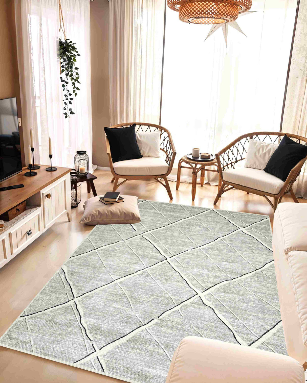 Lebanon Area Rug 7750 Grey