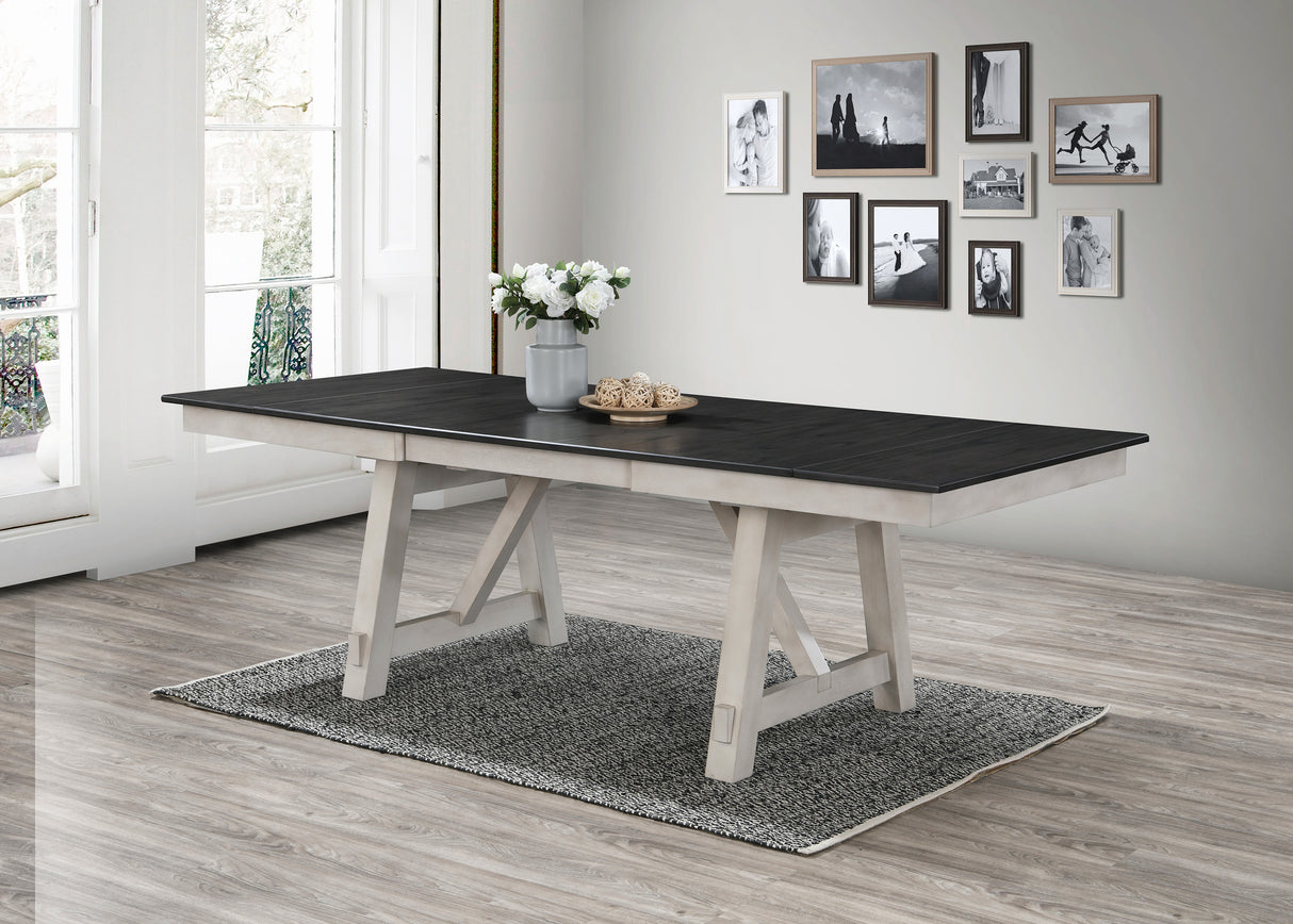 Maribelle 6p with Bench Chalk Warmgrey