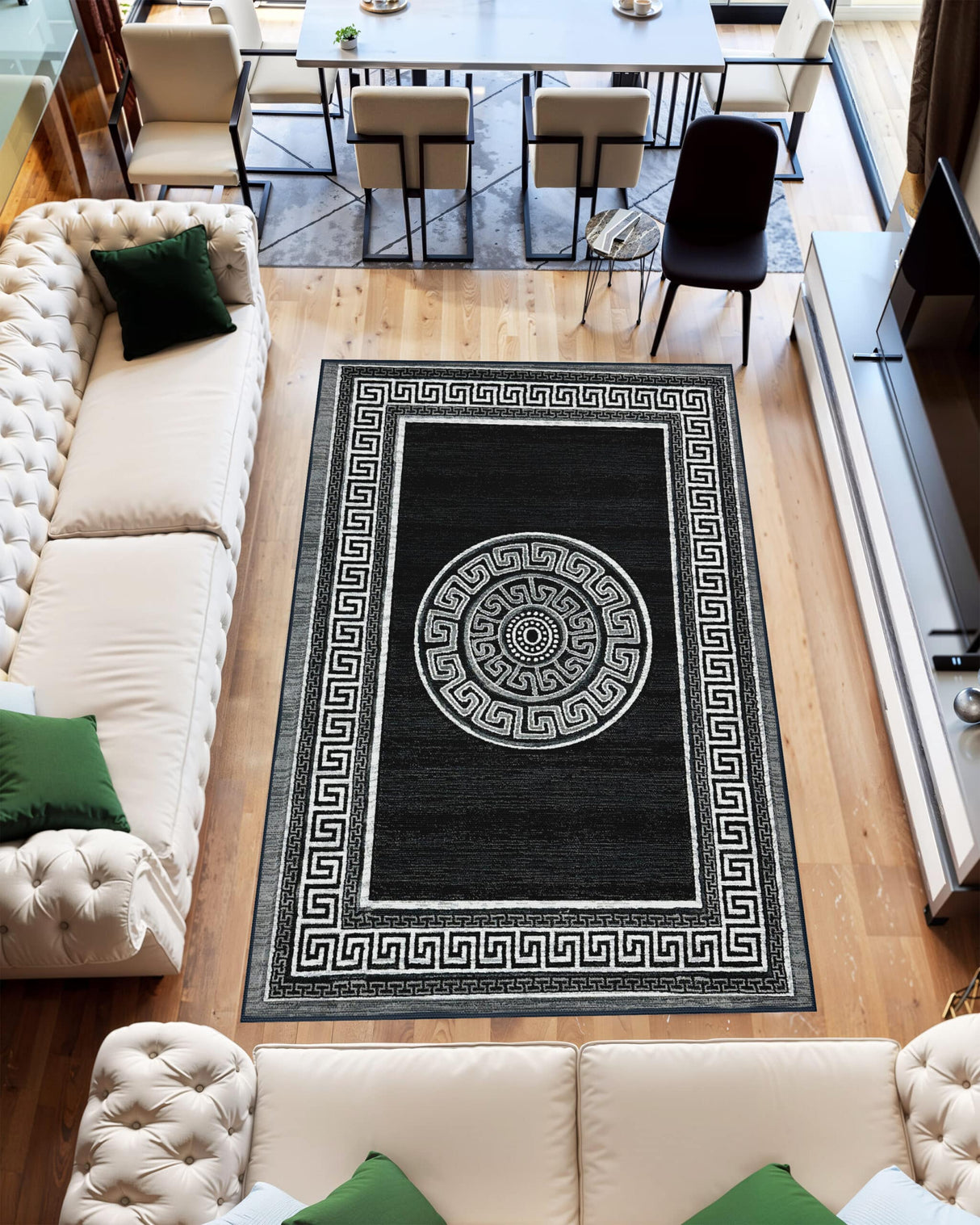 Orion Area Rug 80015 Black