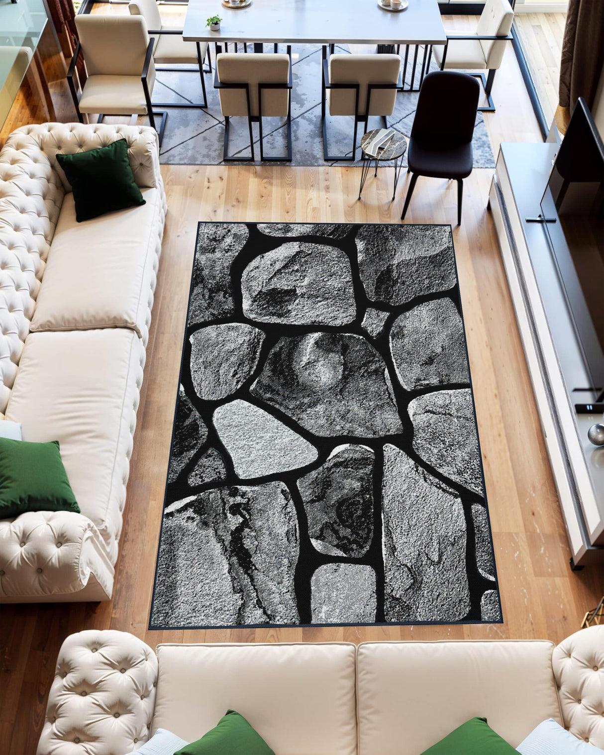 Orion Area Rug 80018 Black