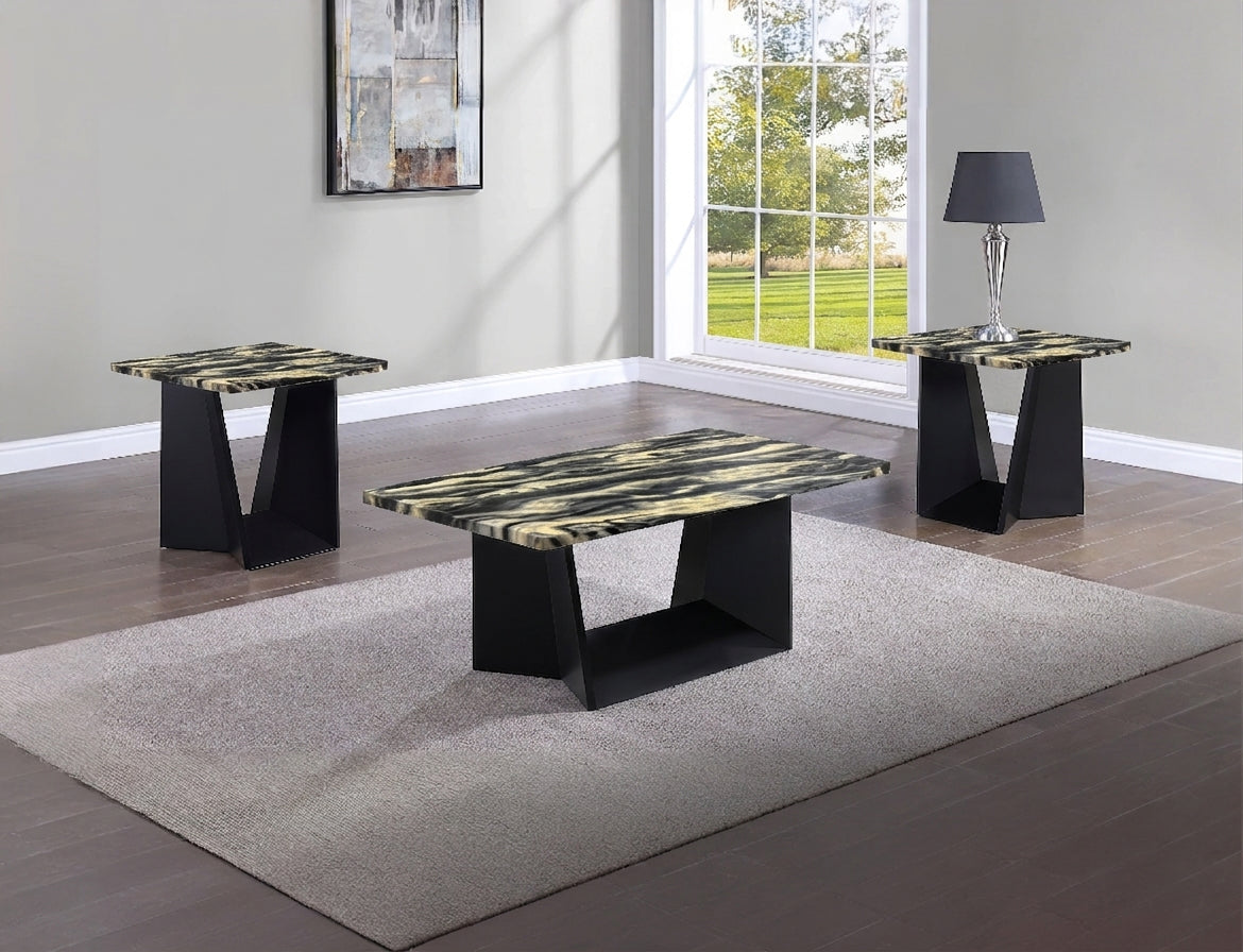 Adea 3-Piece Cocktail Set-Gold Black