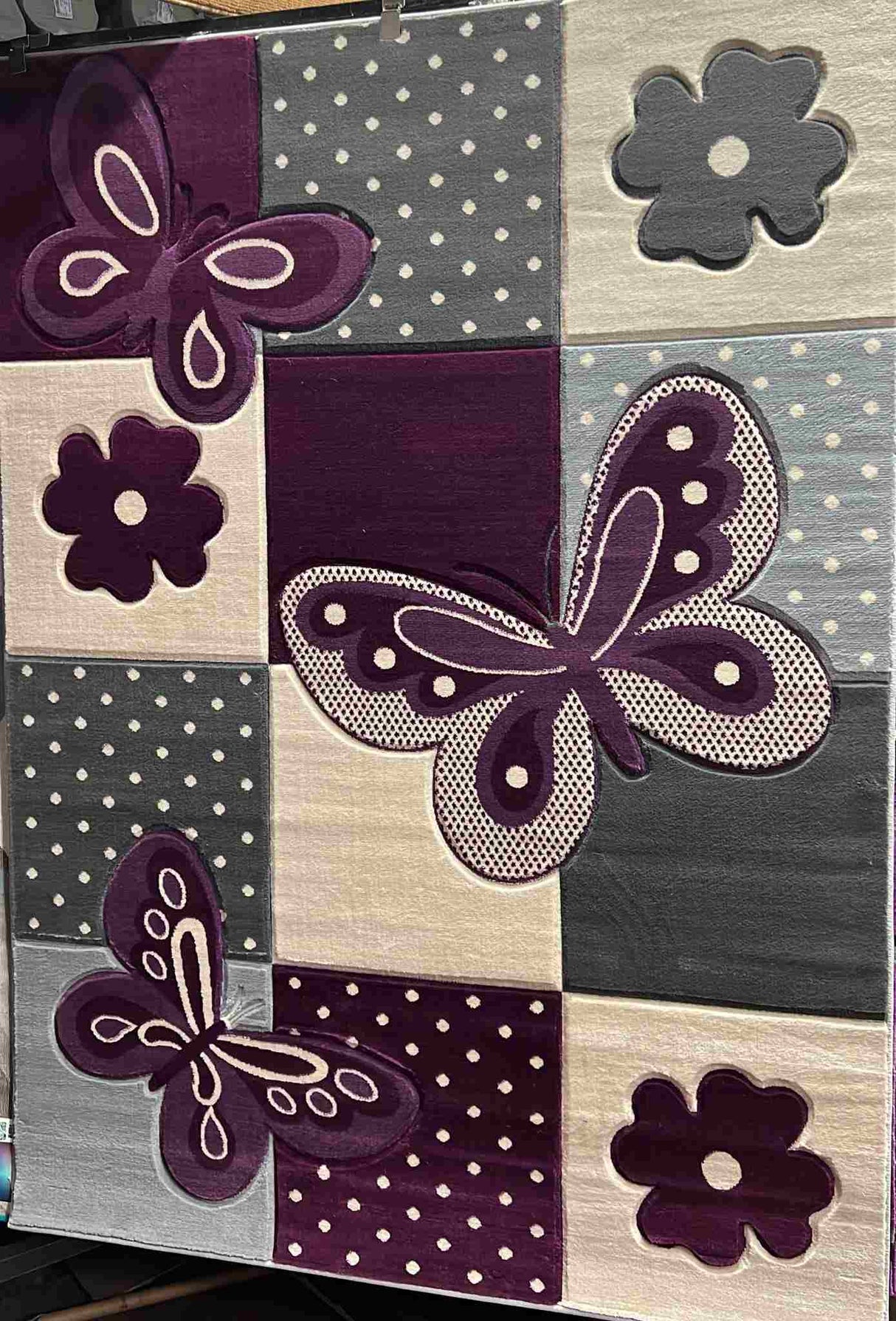 Kiddo Area Rug 8820 Purple