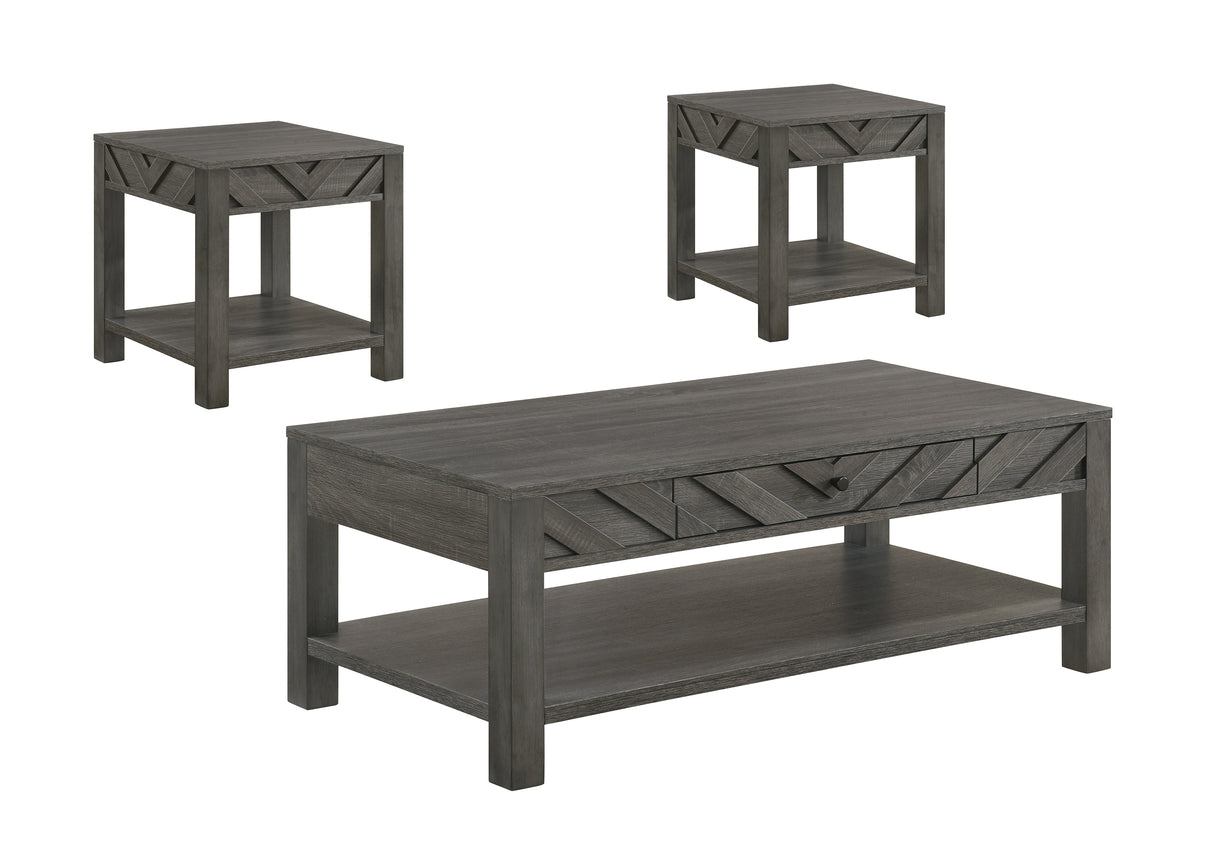 Valor 3-Piece Cocktail Set-Grey