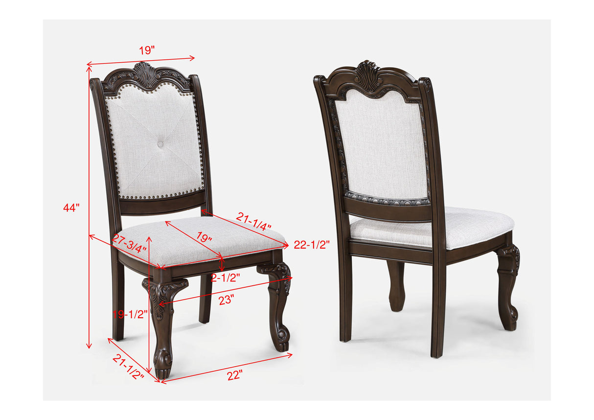 Kiera Dining Set-Coffee Brown