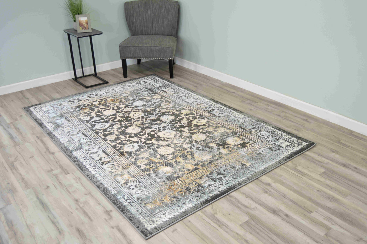 Cabana Area Rug 9015 Anthracite