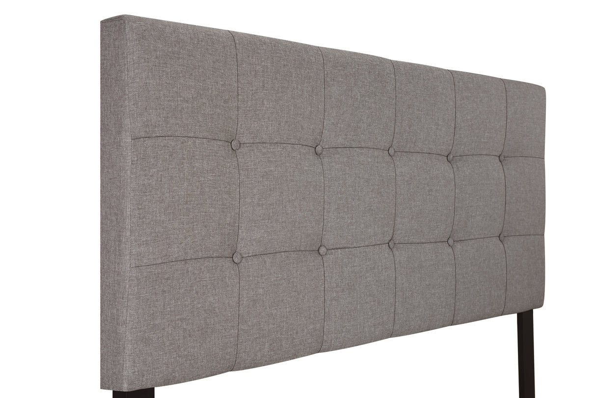 Florence Full Hb+Fb+Side Rail Grey Queen bed