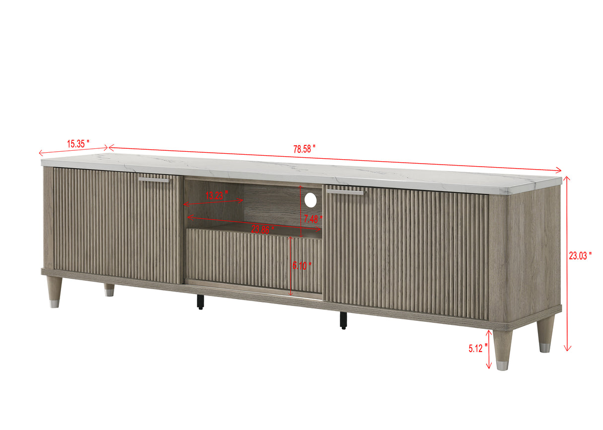 Britany Tv Stand Drift Wood Color