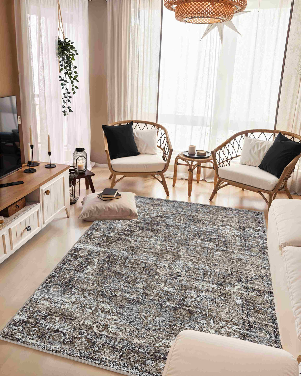 Aurora Area Rug 9912 Grey
