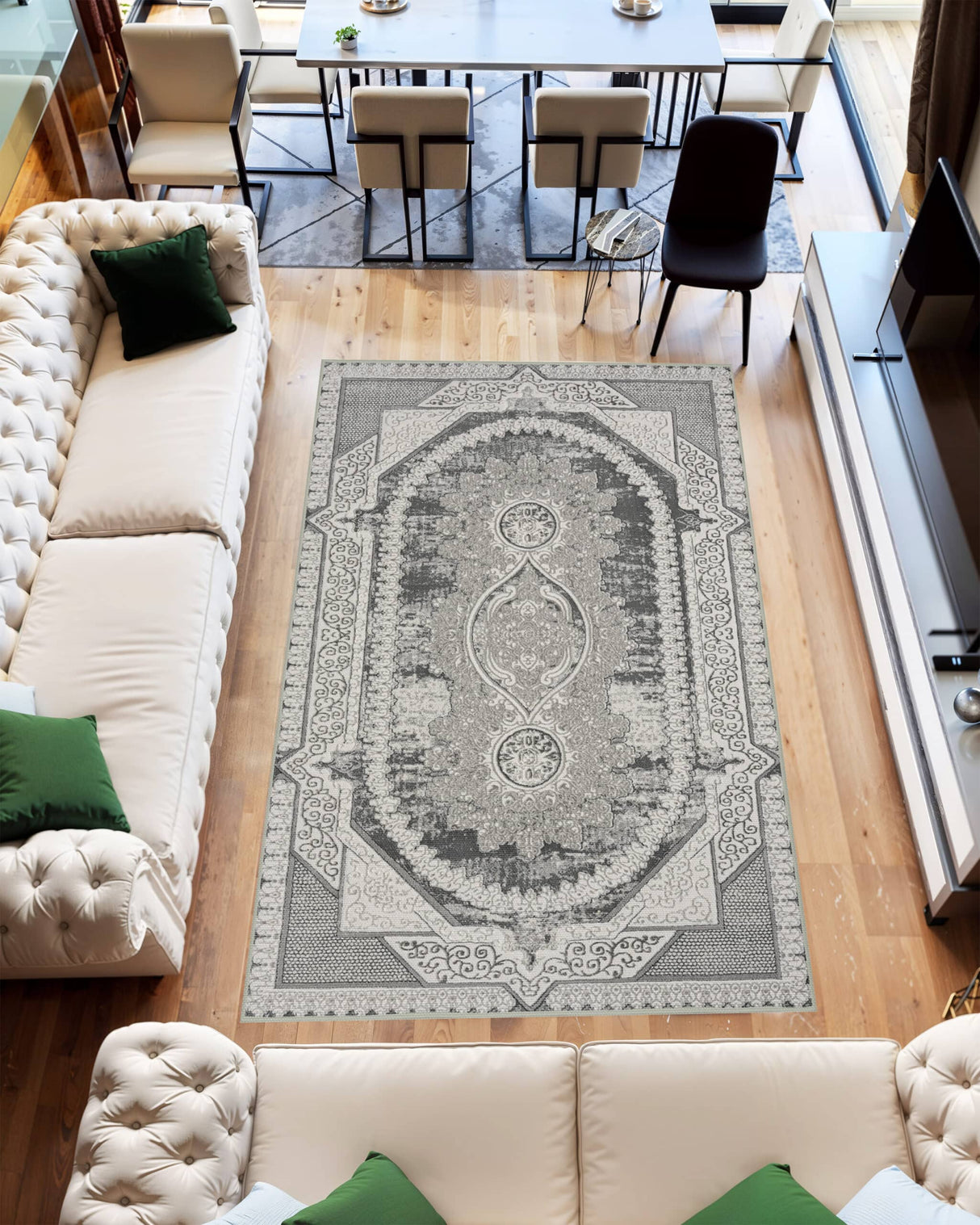 Jericho Area Rug 9955 Grey