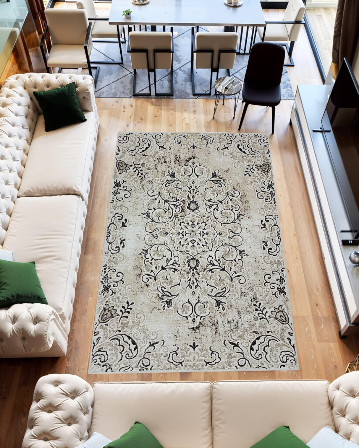 Jericho Area Rug 9956 Beige
