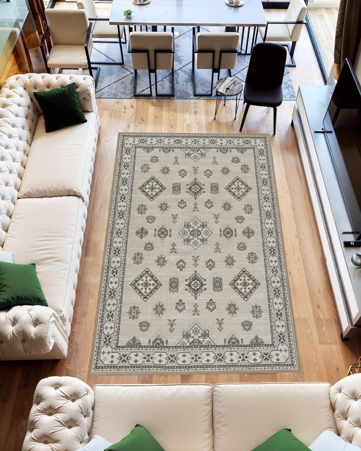 Trabzon Area Rug 99905 Beige