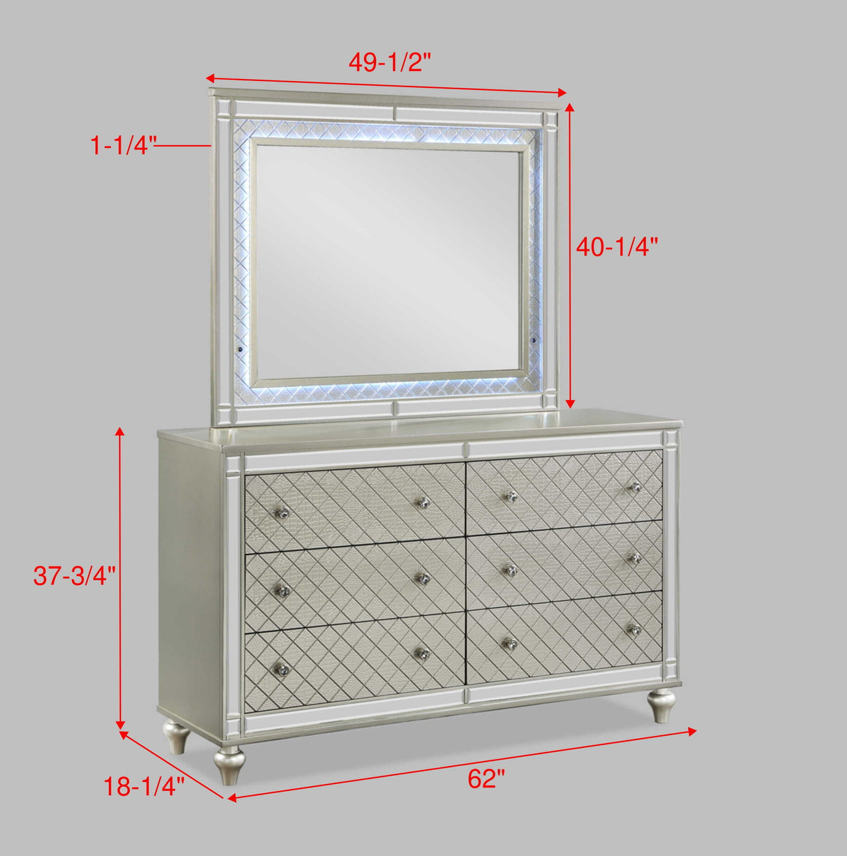 CRISTIAN DRESSER TOP CHAMPAGNE