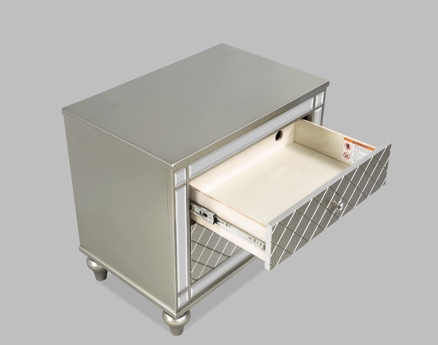 CRISTIAN NIGHT STAND CHAMPAGNE