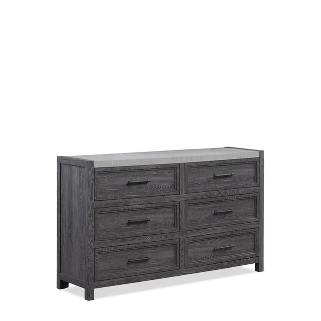 Mara Gray 4-Piece (Queen Bed, Dresser, Mirror, Nightstand)