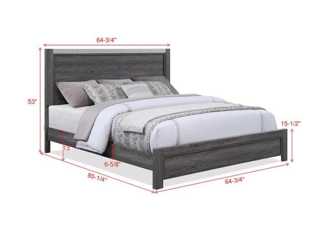 Mara Full Bed - Grey